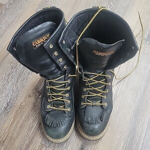 Carolina Waterproof Logger Work Boots CA8825 Size 13D Soft Toe